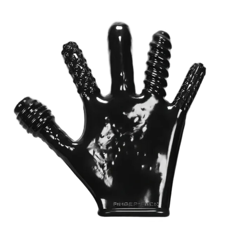 Рукавичка для мастурбації Oxballs Finger Fuck, чорна, One Size - Изображение 2