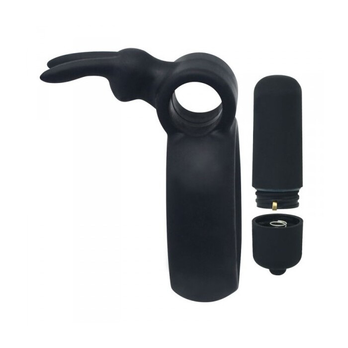 Ерекційне віброкільце Toyz4Lovers чорне, 6 х 4 см - Зображення 3