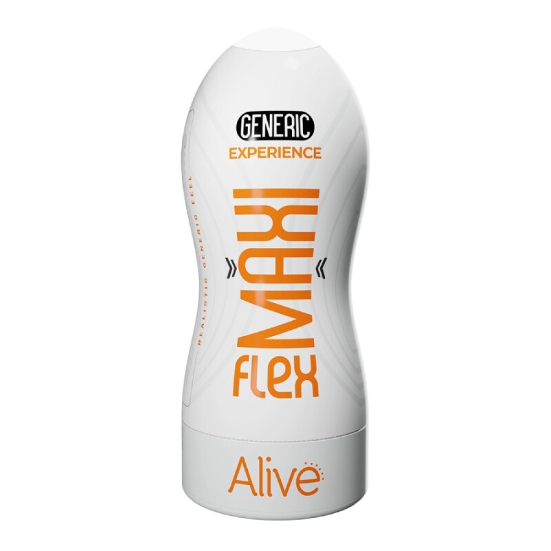 Мастурбатор-вагіна Alive Maxi Flex Generic Experience, бежевий, 19 х 7.8 см - Изображение 1
