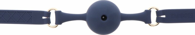 Кляп-кулька Taboom Silicone Supreme, силіконовий, синій, 4.3 см - Изображение 2