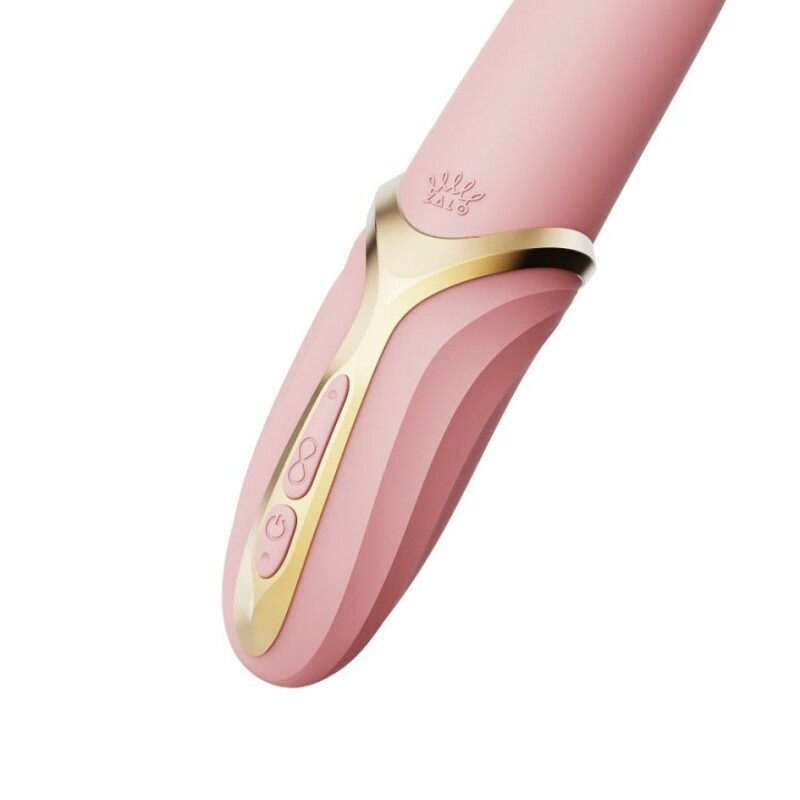 Вібратор з підігрівом ZALO Eve Sakura Pink з імітацією рухів язика, рожевий, 21.9 см - Изображение 2