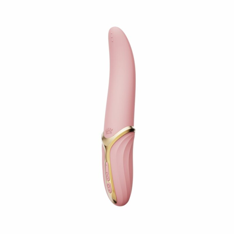 Вібратор з підігрівом ZALO Eve Sakura Pink з імітацією рухів язика, рожевий, 21.9 см - Изображение 3