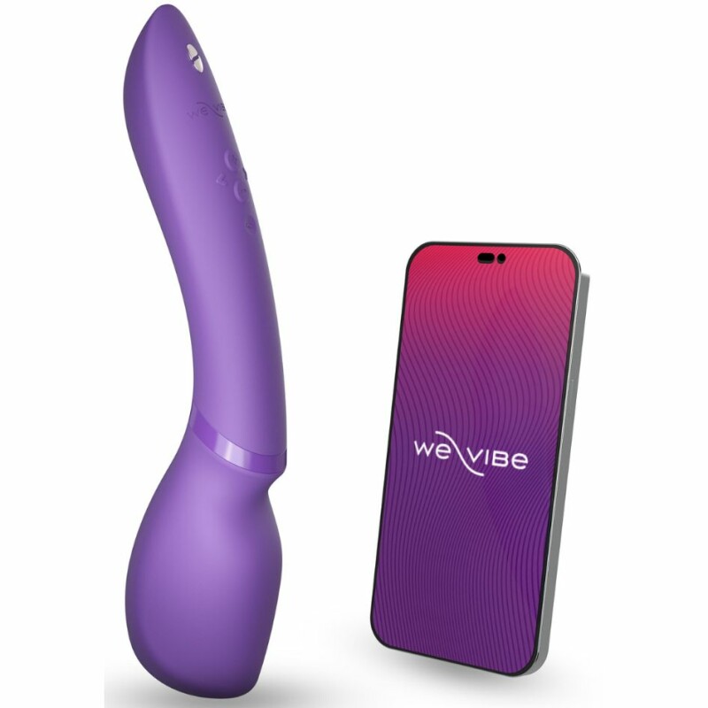 Вібромасажер мікрофон Wand by We-Vibe 2 Purple, фіолетовий, 27 см х 5.5 см - Зображення 2
