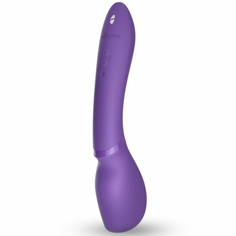 Вібромасажер мікрофон Wand by We-Vibe 2 Purple, фіолетовий, 27 см х 5.5 см - Зображення 3