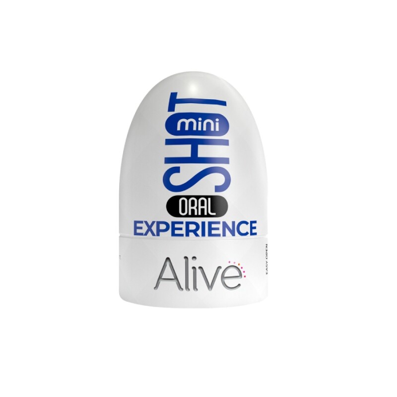 Мастурбатор-рот Alive Mini Shot Oral Experience, бежевий, 8.5 х 5 см - Изображение 3