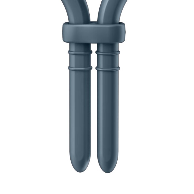 Ерекційне віброкільце Satisfyer Bullseye з додатком, темно-синє, 14.1 х 5.3 см - Изображение 3
