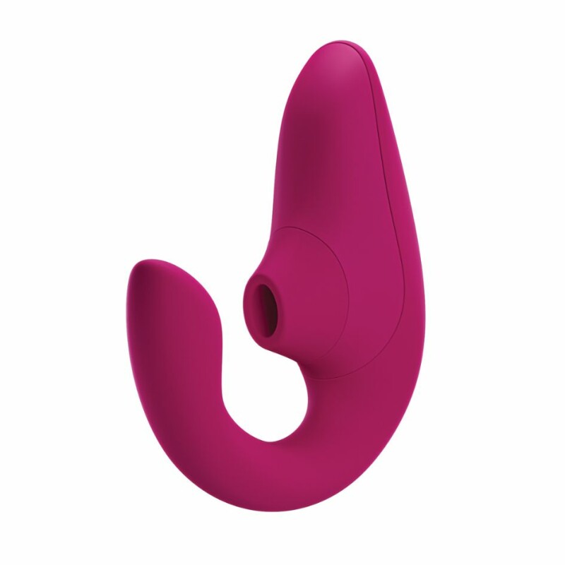 Вібратор-стимулятор подвійний Womanizer Blend Vibrant Pink для точки G і клітора, вакуум і вібрація, рожевий - Зображення 1