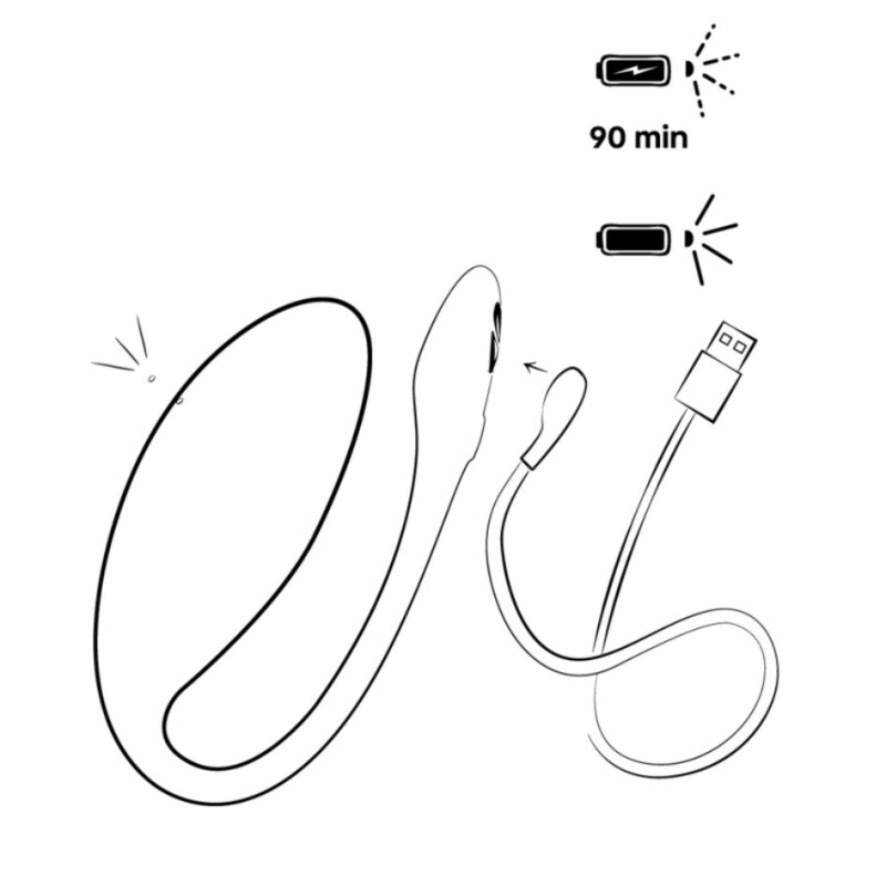 Вібратор яйце We-Vibe Jive Lite Purple з функцією управління зі смартфона, фіолетове - Зображення 5