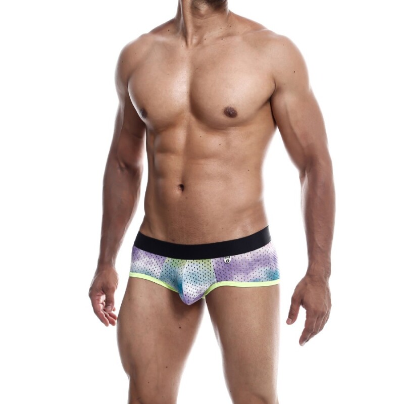 Труси чоловічі MOB Eroticwear Aero Brief в сіточку, зелені, S