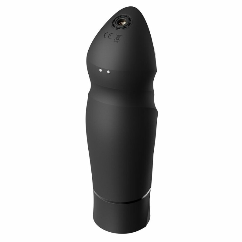 Секс-машина вібратор з 2 насадками Zalo Sesh Obsidian Black з контролем з додатка і пультом, з підігрівом, чорна - Изображение 8