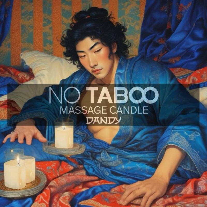 Масажна свічка NO TABOO, 30 мл, Dandy з ароматом чоловічого парфума - Зображення 1