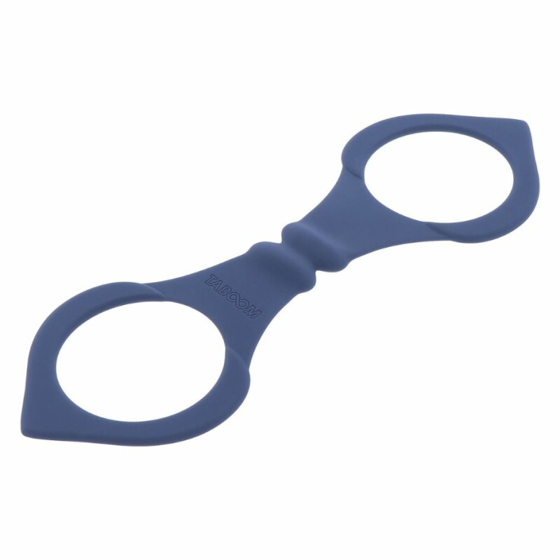 Наручники силіконові Taboom Silicone Supreme Silicone Wrist Cuffs без застібок, сині, 27 x 9 см - Изображение 2