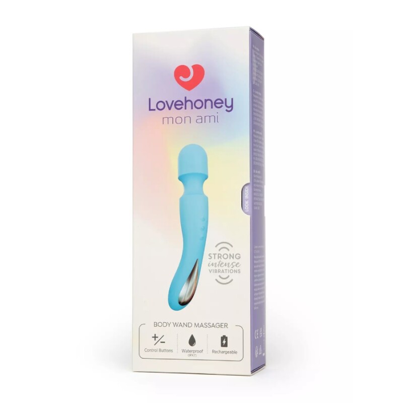 Вiбратор-мiкрофон Lovehoney mon ami для тіла, блакитний, 22.9 см - Изображение 1