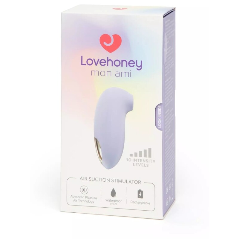 Вакуумний стимулятор клітора Lovehoney mon ami Pleasure Air Suction, ліловий, 10.2 см - Зображення 1