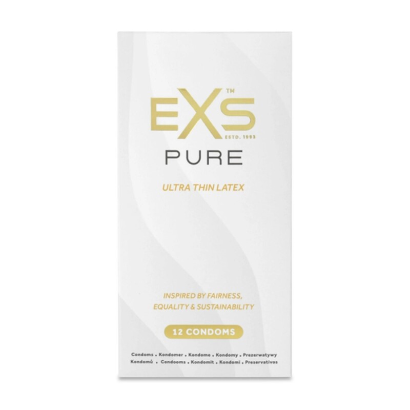 Презервативи ультратонкі EXS Pure, латексні, 12 шт - Изображение 1