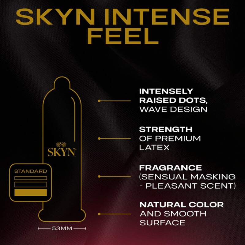 Презервативи безлатексні SKYN Intense Feel, з пухирцями, 10 шт - Зображення 2