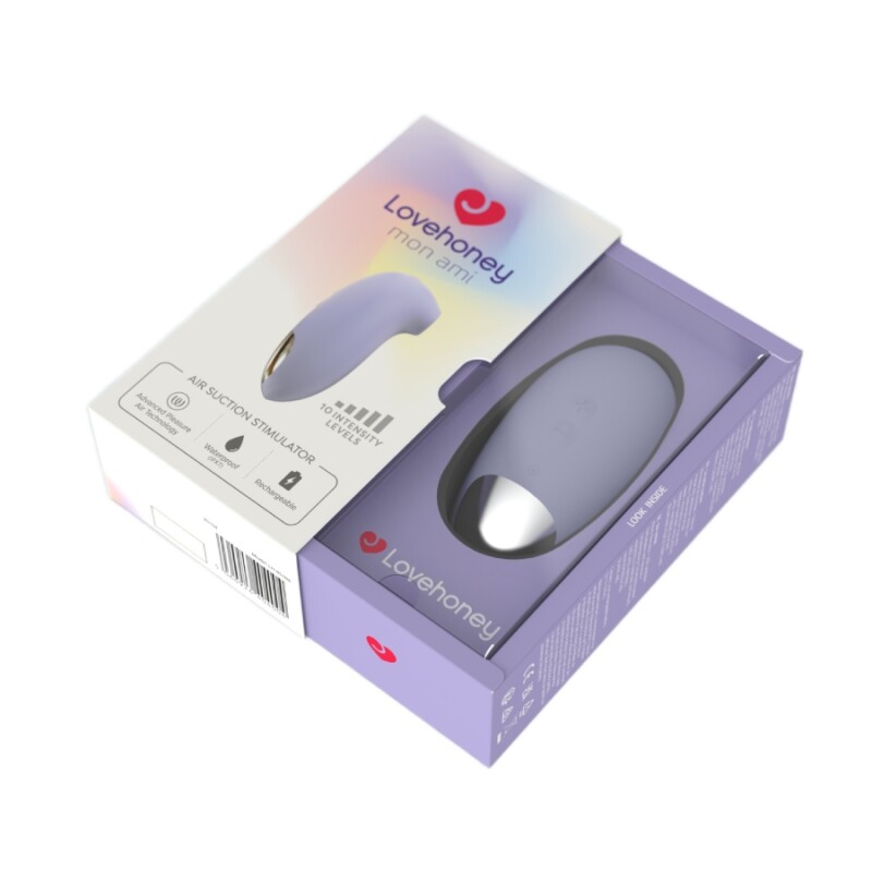 Вакуумний стимулятор клітора Lovehoney mon ami Pleasure Air Suction, ліловий, 10.2 см - Зображення 2