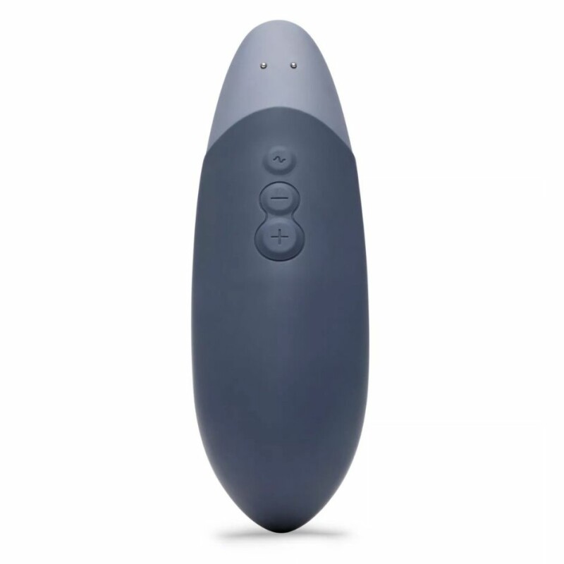 Вібратор безшумний Womanizer Vibe Dark Blue для клітора, синій, 14.5 см х 4.3 см - Изображение 2