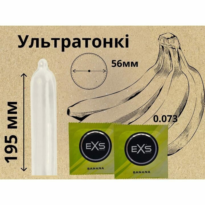 Презерватив Exs Banana з ароматом банана, 1 шт - Зображення 2