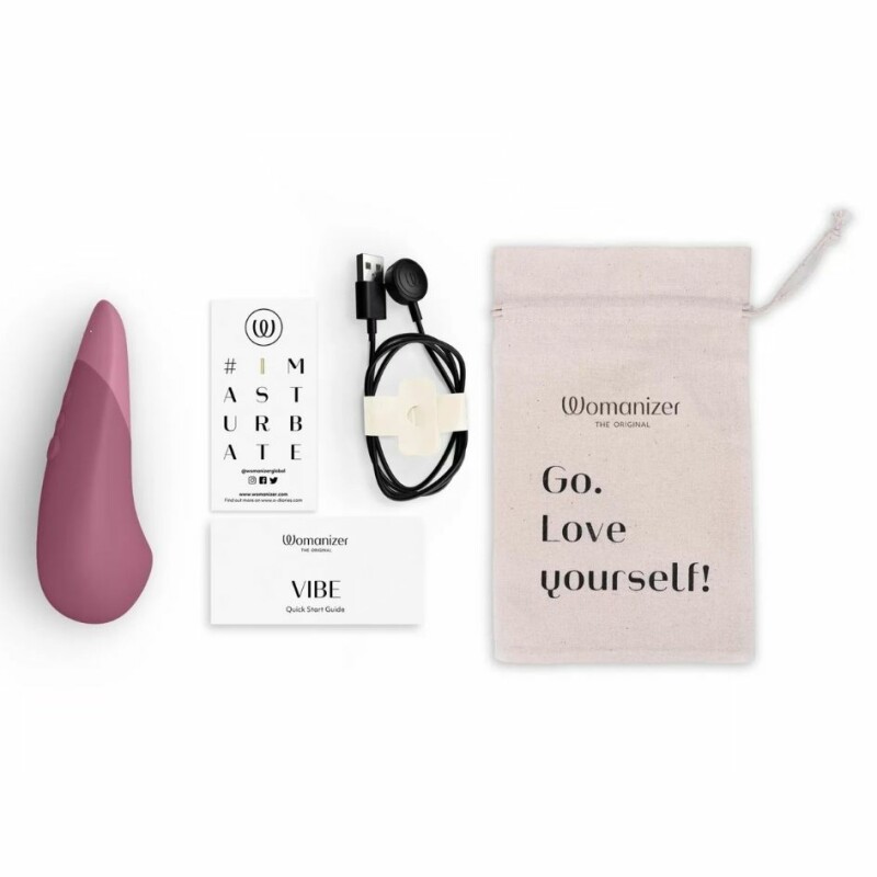 Вібратор безшумний Womanizer Vibe Dusky Pink для клітора, рожевий, 14.5 см х 4.3 см - Изображение 8