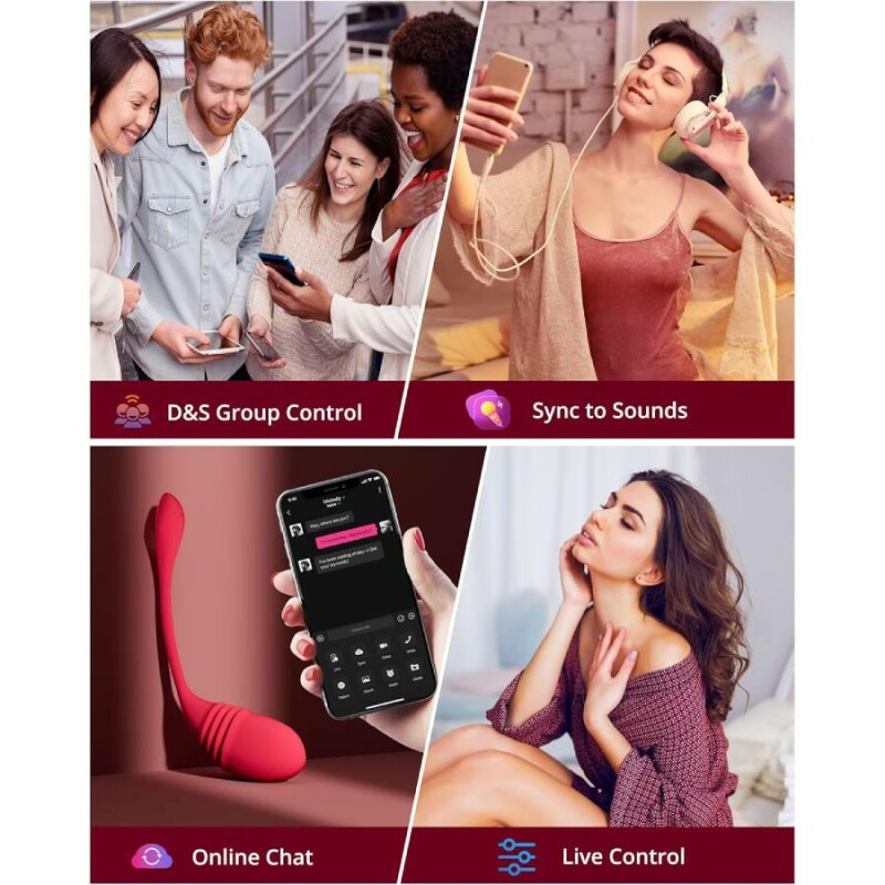 Віброяйце для точки G Lovense Vulse з керуванням через додаток, червоне 20.3 х 3.6 см - Изображение 6
