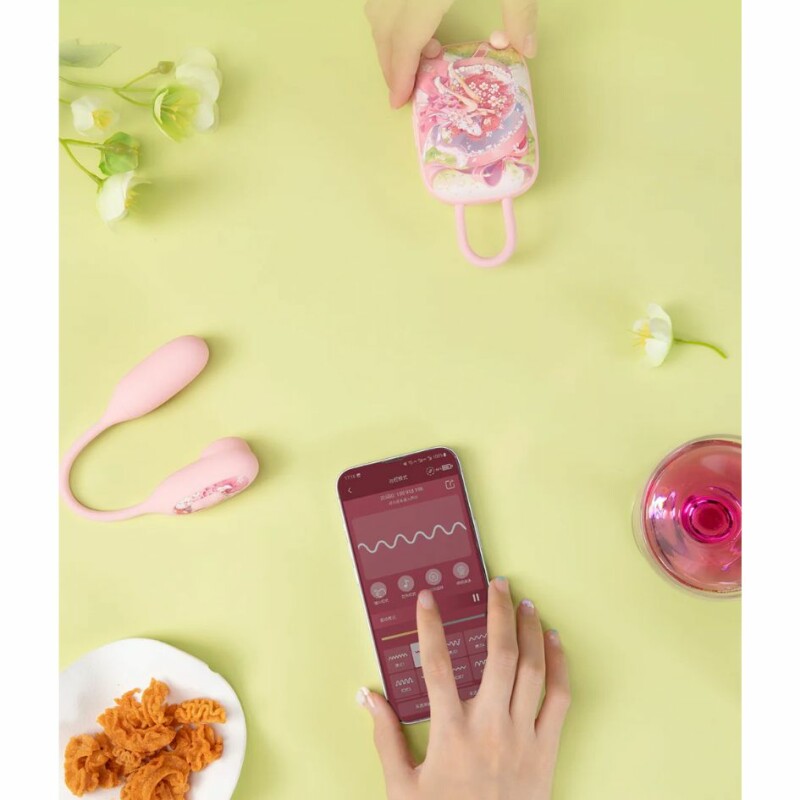 Віброяйце і вакуумний стимулятор для клітора 2в1 BeYourLover Magic Suitcase у зарядному кейсі, рожевий - Изображение 6