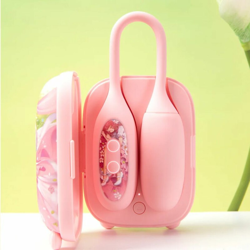 Віброяйце і вакуумний стимулятор для клітора 2в1 BeYourLover Magic Suitcase у зарядному кейсі, рожевий - Изображение 5