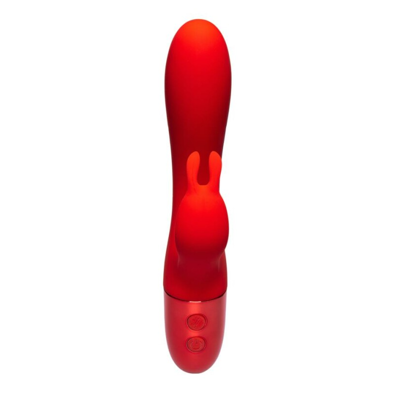 Вібратор-кролик з поступальними рухами Every Night Toys для точки G червоний, 21 х 3.4 см - Зображення 2
