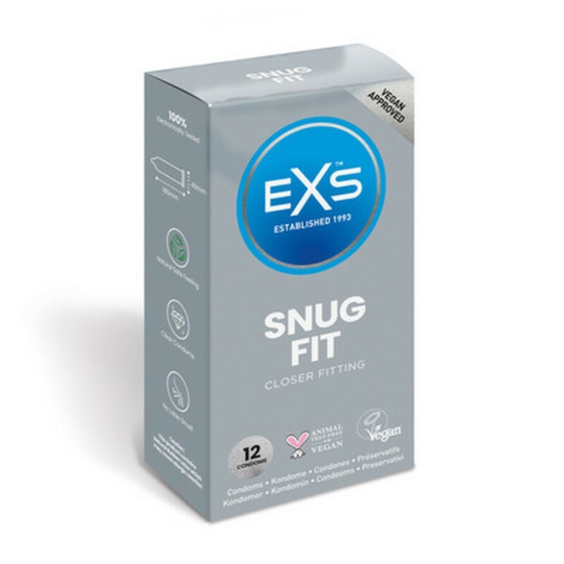 Презервативи щільно прилягаючі EXS Snug Fit, латексні, 12 шт