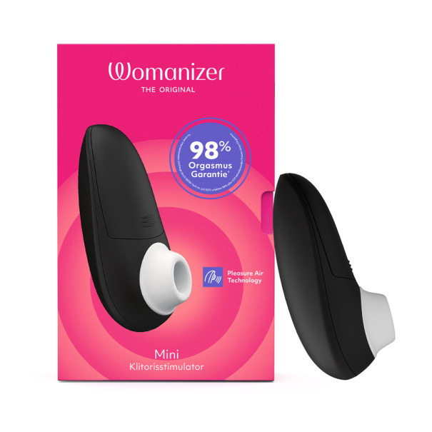 Безконтактний стимулятор клітора Womanizer Mini 2, чорний, 11 см х 5 см