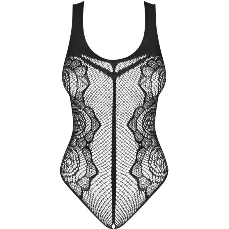 Боді з інтимним доступом Obsessive Teddy B335, мереживне, чорне, O-S - Изображение 2