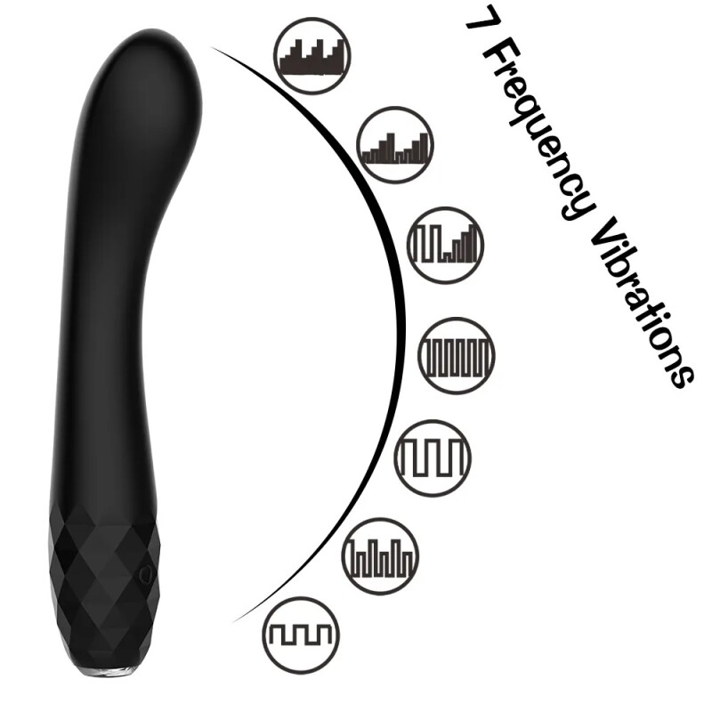 Вібратор з підсвіткою Every Night Toys для точки G, чорний - Изображение 8