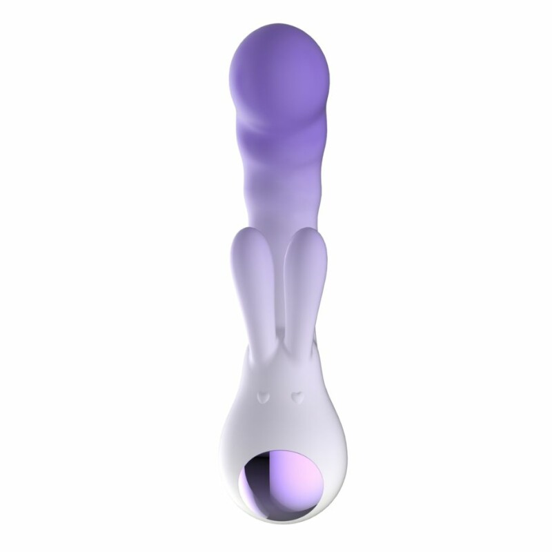 Вібратор-кролик зі світлодіодом Every Night Rabbit Vibe для точки G, фіолетовий, 19.3 х 4.8 см