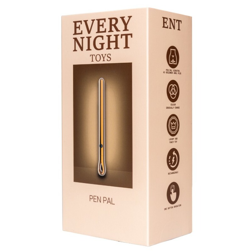 Вібропуля кулон Every Night Toys у вигляді ручки, металева, 11.2 х 1.1 см - Зображення 3