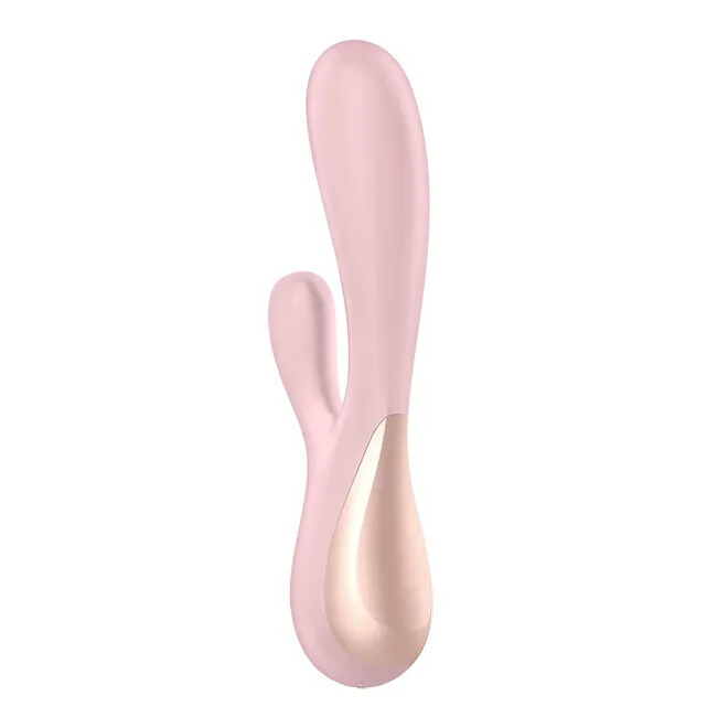 Вібратор-кролик Satisfyer Mono Flex з додатком, рожевий, 20.4 х 4.4 см
