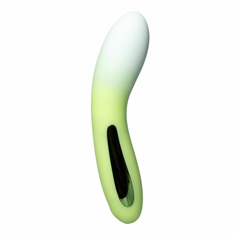 Вібратор з світлодіодом Every Night Toys для точки G, зелений, 16.6 х 3.5 см