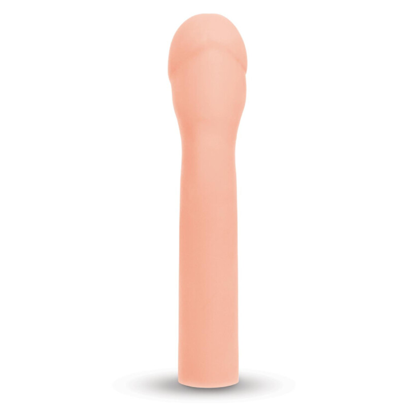 Насадка на пеніс Size-Up Penis Extender реалістична, бежева, 21 х 4.6 см - Изображение 4