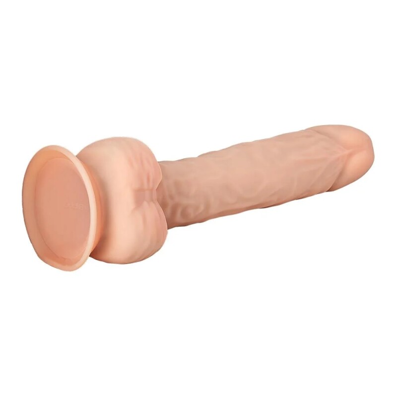 Фалоімітатор гігантський Dreamtoys Real Love реалістичний, на присосці, бежевий, 38 х 7 см - Зображення 4