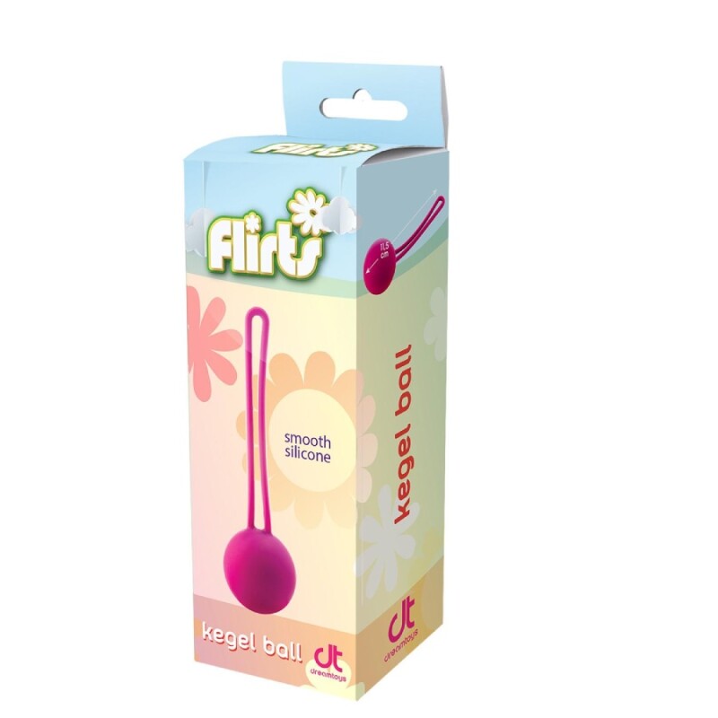 Вагінальна кулька Dreamtoys Kegel Ball, рожева, 12 х 3.5 см - Изображение 1