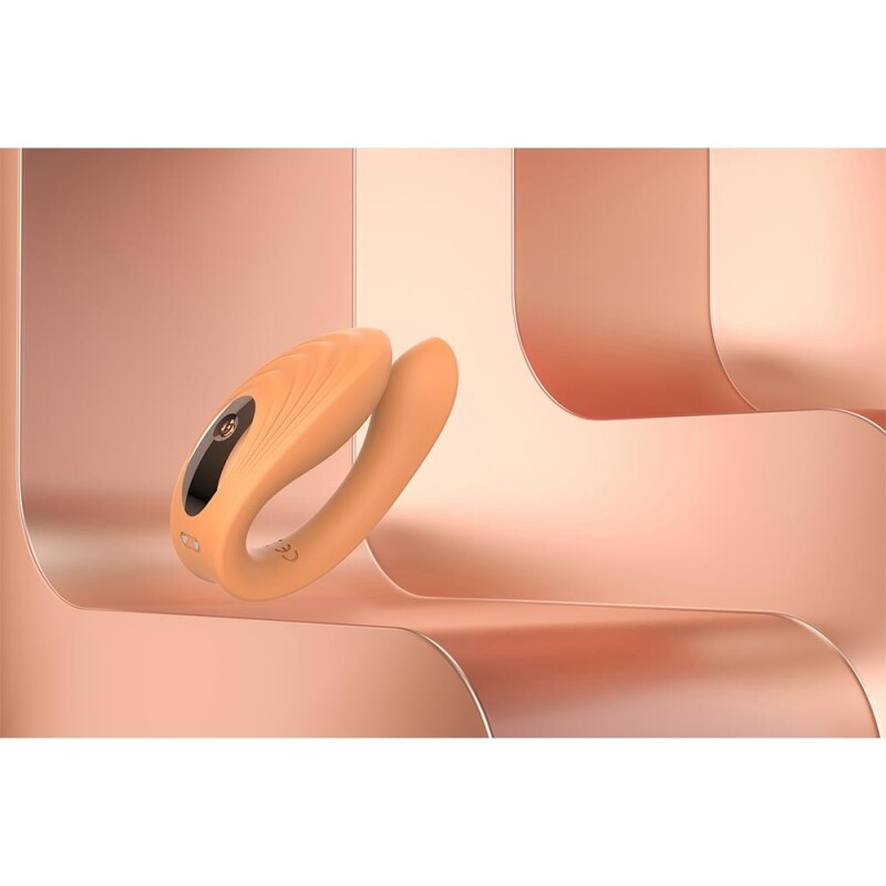 Вібратор для пар Dreamtoys Glam з дистанційним керуванням, оранжевий, 10 х 2.5 см - Зображення 6