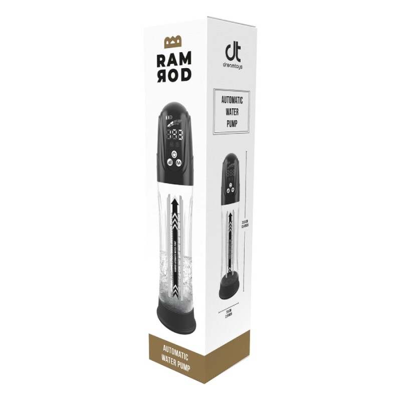 Гідропомпа для члена Dreamtoys Ramrod автоматична, прозора, 31.5 х 3.3 см - Зображення 1