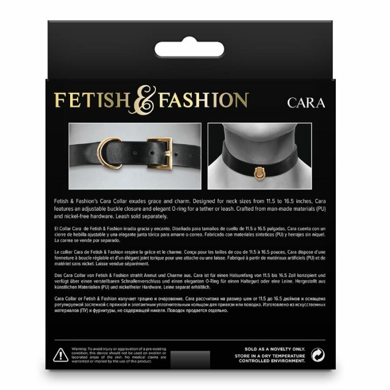 Нашийник-чокер NS Novelties Fetish &amp; Fashion’s Cara Collar, чорний - Зображення 2