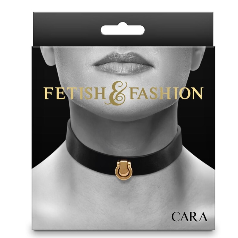 Нашийник-чокер NS Novelties Fetish & Fashion’s Cara Collar, чорний - Зображення 1
