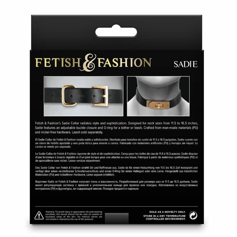 Нашийник-чокер NS Novelties Fetish &amp; Fashion’s Sadie Collar, чорний - Зображення 2
