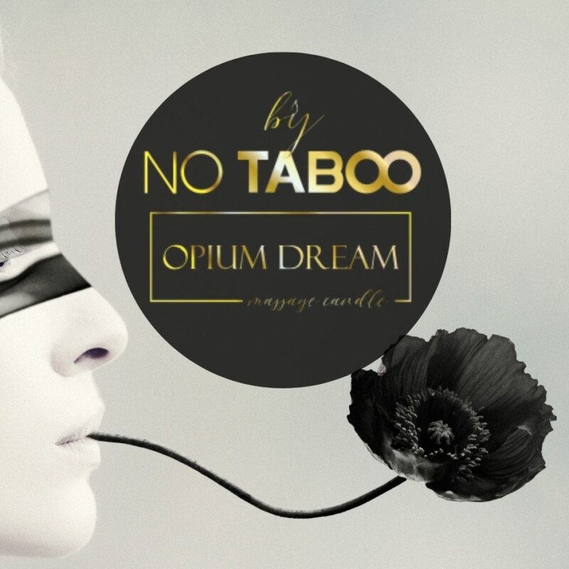 Масажна свічка, 30 мл, NO TABOO Opium Dream квіти + спеції + ладан - Зображення 2