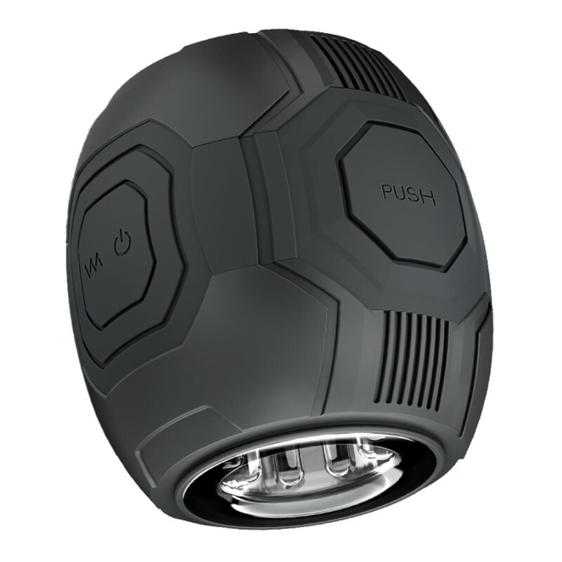 Мастурбатор Blush M For Men Dome X з вібрацією, чорний, 10.5 х 9.8 см