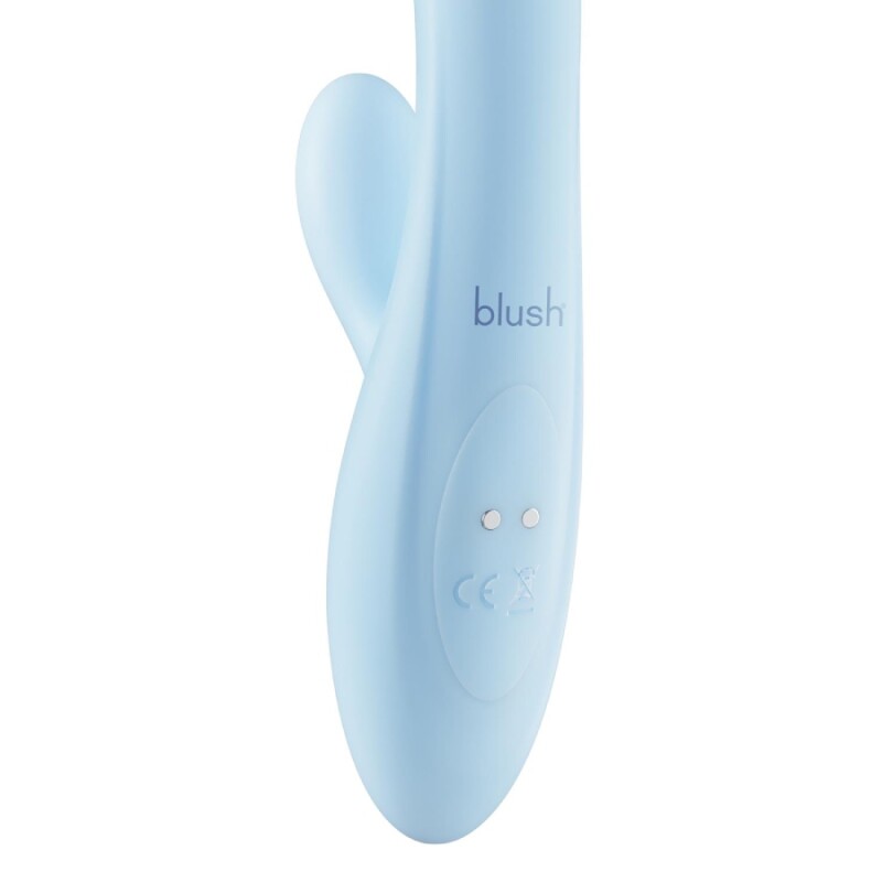Вібратор-кролик Blush Play with me Moondust Magic для точки G та клітора, блакитний, 21 х 3.8 см - Зображення 4