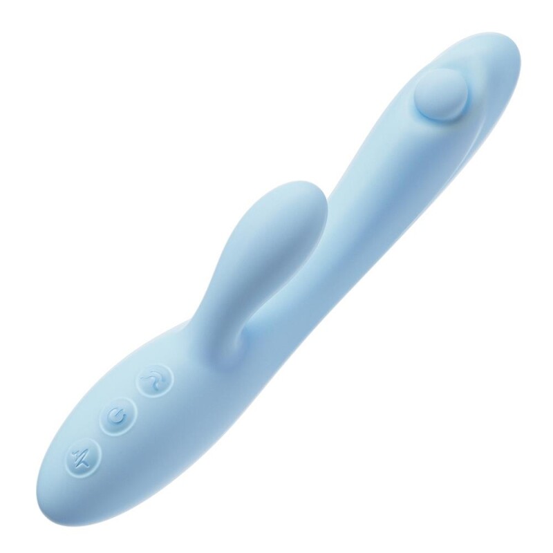 Вібратор-кролик Blush Play with me Moondust Magic для точки G та клітора, блакитний, 21 х 3.8 см - Зображення 5