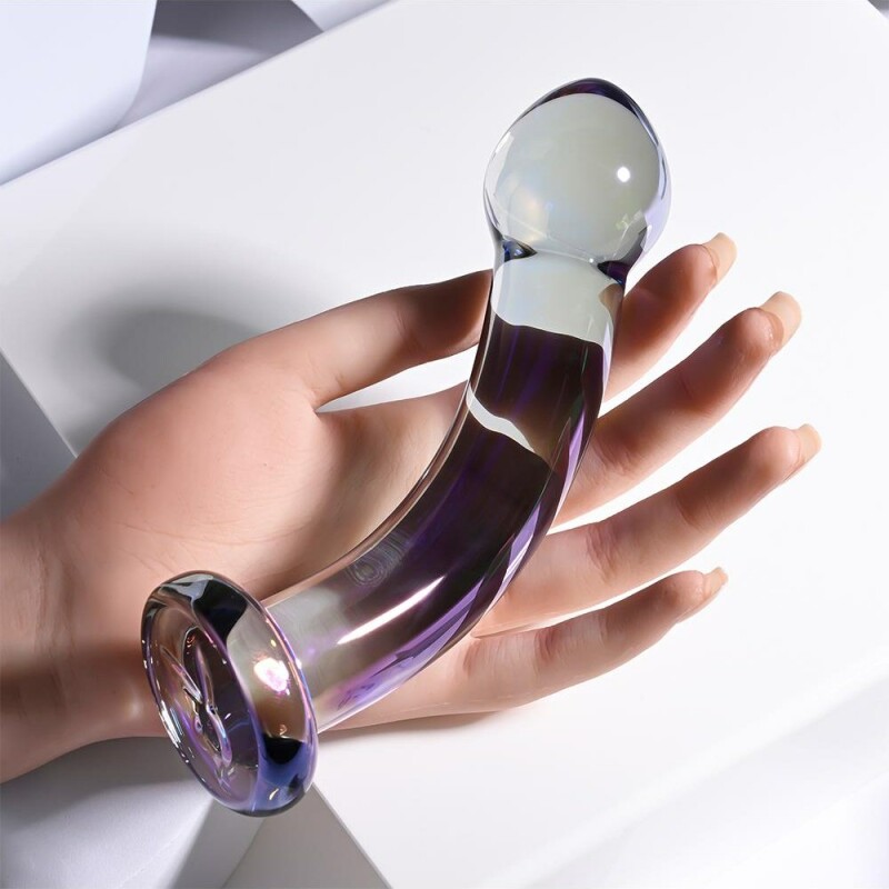 Фалоімітатор для точки G або P Playboy Jewels King скляний, 17.5 х 3.9 см - Изображение 7