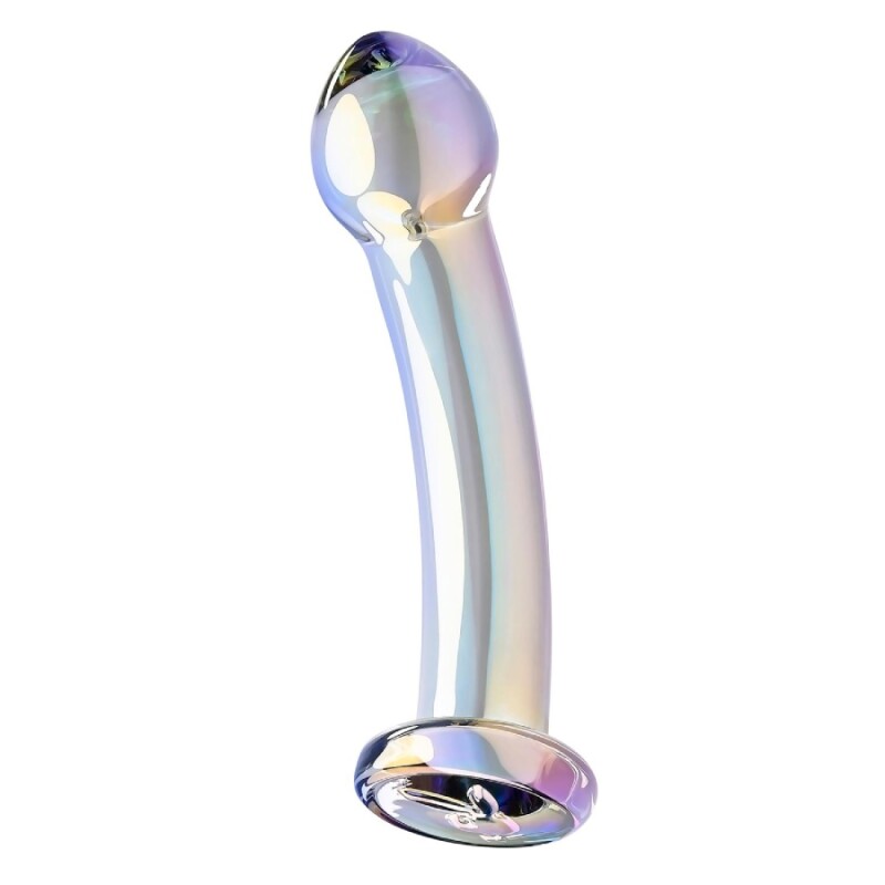 Фалоімітатор для точки G або P Playboy Jewels King скляний, 17.5 х 3.9 см - Изображение 3